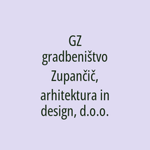 GZ gradbeništvo Zupančič, arhitektura in design, d.o.o. - Logotip