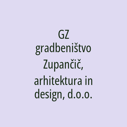 GZ gradbeništvo Zupančič, arhitektura in design, d.o.o. - Logotip