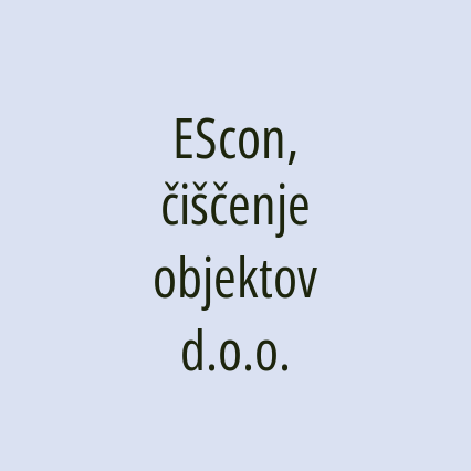 EScon, čiščenje objektov d.o.o.