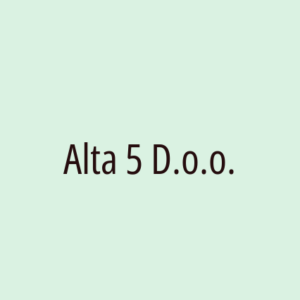 Alta 5 D.o.o.