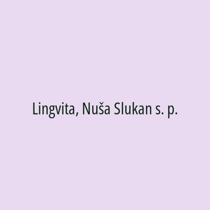 Lingvita, Nuša Slukan s. p.