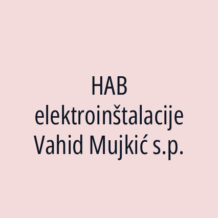 HAB elektroinštalacije Vahid Mujkić s.p. - Logotip