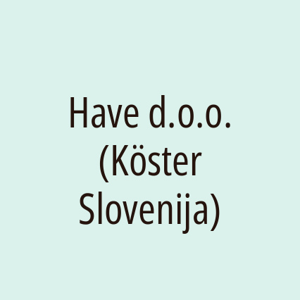 Have d.o.o. (Köster Slovenija) - Logotip