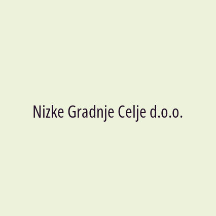 Nizke Gradnje Celje d.o.o.
