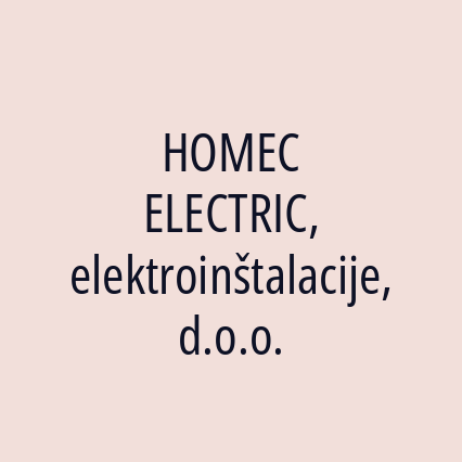 HOMEC ELECTRIC, elektroinštalacije, d.o.o. - Logotip