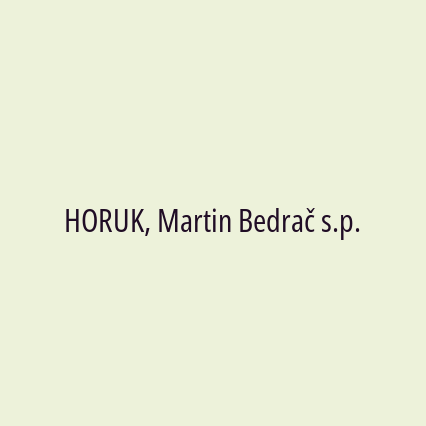 HORUK, Martin Bedrač s.p. - Logotip