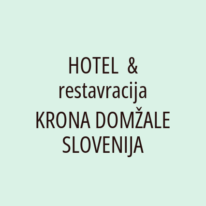 HOTEL  & restavracija KRONA DOMŽALE SLOVENIJA - Logotip