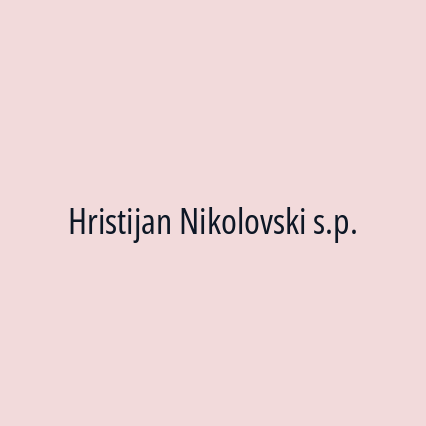 Hristijan Nikolovski s.p. - Logotip