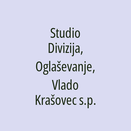 Studio Divizija, Oglaševanje, Vlado Krašovec s.p.