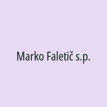 Marko Faletič s.p.