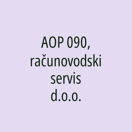 AOP 090, računovodski servis d.o.o.