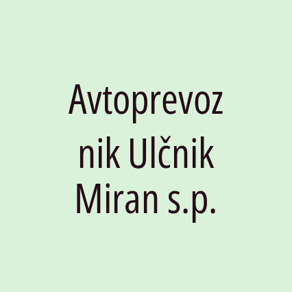 Avtoprevoznik Ulčnik Miran s.p.