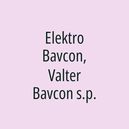 Elektro Bavcon, Valter Bavcon s.p.