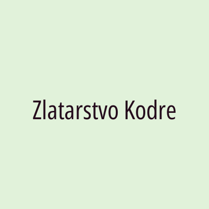 Zlatarstvo Kodre