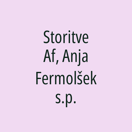 Storitve Af, Anja Fermolšek s.p.