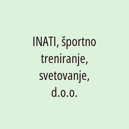 INATI, športno treniranje, svetovanje, d.o.o. - Logotip