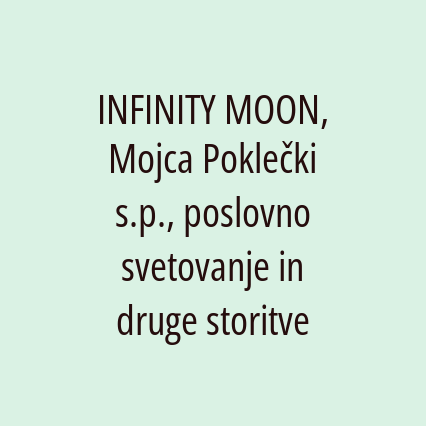 INFINITY MOON, Mojca Poklečki s.p., poslovno svetovanje in druge storitve - Logotip