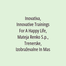 Inovativa, Innovative Trainings For A Happy Life, Mateja Renko S.p., Trenerske, Izobraževalne In Masažne Storitve - Logotip