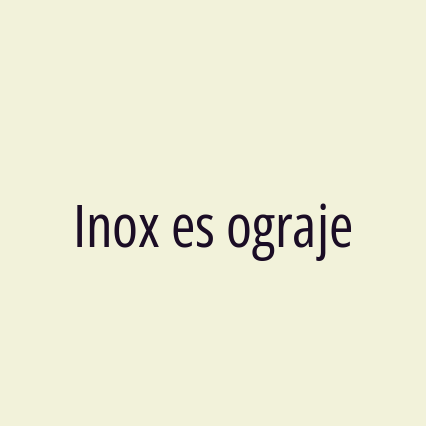 Inox es ograje - Logotip