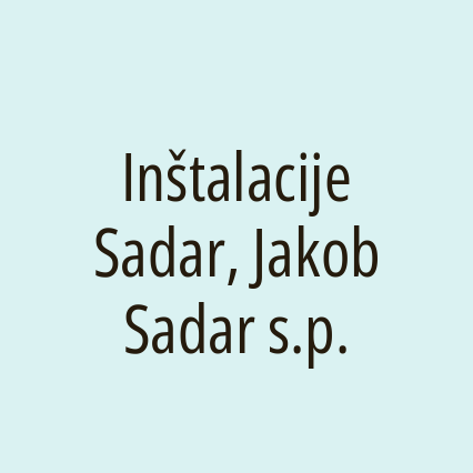 Inštalacije Sadar, Jakob Sadar s.p. - Logotip