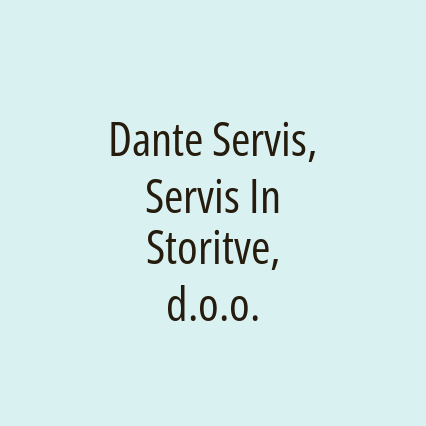 Dante Servis, Servis In Storitve, d.o.o.