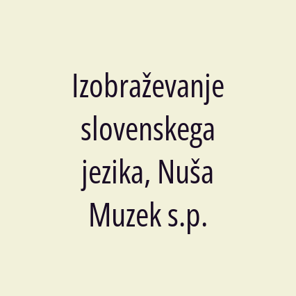 Izobraževanje slovenskega jezika, Nuša Muzek s.p. - Logotip