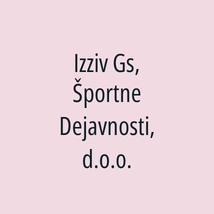 Izziv Gs, Športne Dejavnosti, d.o.o. - Logotip