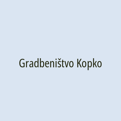 Gradbeništvo Kopko