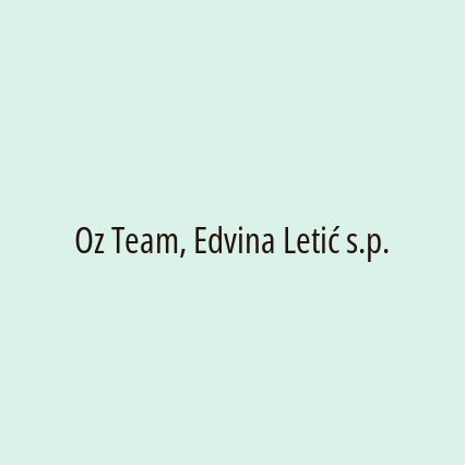 Oz Team, Edvina Letić s.p.