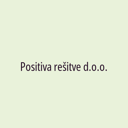 Positiva rešitve d.o.o.