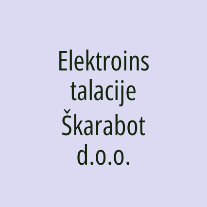 Elektroinstalacije Škarabot d.o.o.