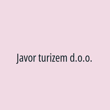 Javor turizem d.o.o.