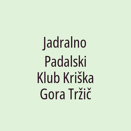 Jadralno Padalski Klub Kriška Gora Tržič - Logotip