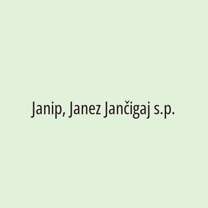 Janip, Janez Jančigaj s.p. - Logotip