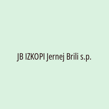 JB IZKOPI Jernej Brili s.p. - Logotip