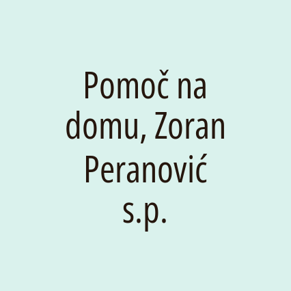 Pomoč na domu, Zoran Peranović s.p.