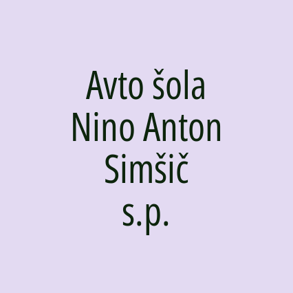 Avto šola Nino Anton Simšič s.p.