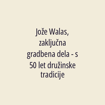 Jože Walas, zaključna gradbena dela - s 50 let družinske tradicije - Logotip