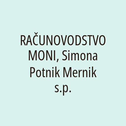 RAČUNOVODSTVO MONI, Simona Potnik Mernik s.p.