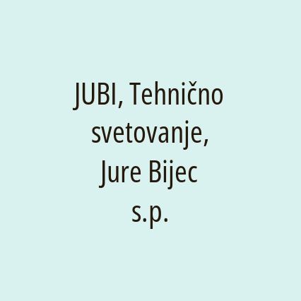 JUBI, Tehnično svetovanje, Jure Bijec s.p. - Logotip