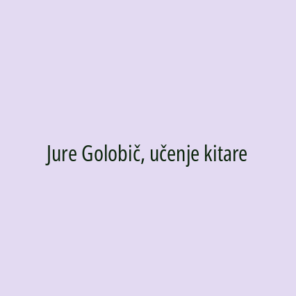 Jure Golobič, učenje kitare - Logotip