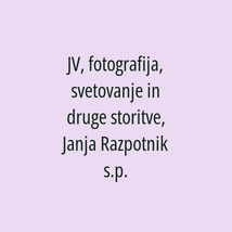 JV, fotografija, svetovanje in druge storitve, Janja Razpotnik s.p. - Logotip