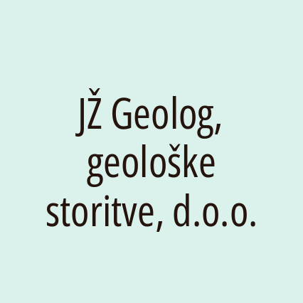 JŽ Geolog, geološke storitve, d.o.o. - Logotip