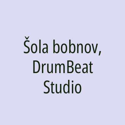 Šola bobnov, DrumBeat Studio