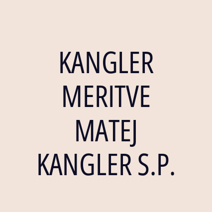 KANGLER MERITVE MATEJ KANGLER S.P. - Logotip