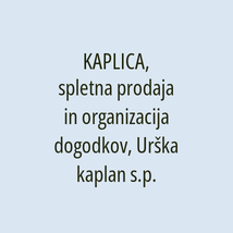 KAPLICA, spletna prodaja in organizacija dogodkov, Urška kaplan s.p. - Logotip