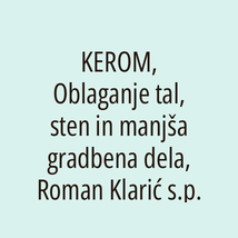 KEROM, Oblaganje tal, sten in manjša gradbena dela, Roman Klarić s.p. - Logotip