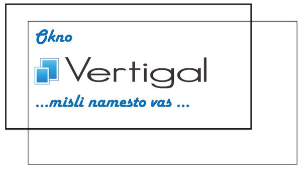 Vertigal - zasteklitev brez motečih stekel  - Logotip