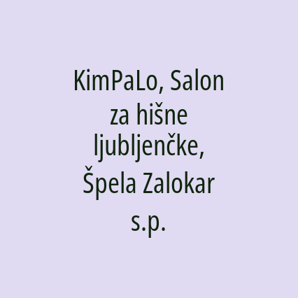 KimPaLo, Salon za hišne ljubljenčke, Špela Zalokar s.p. - Logotip