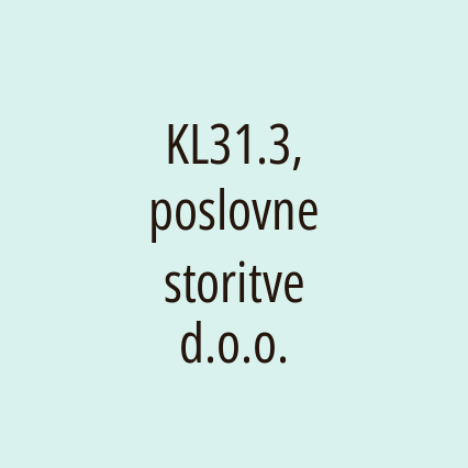 KL31.3, poslovne storitve d.o.o. - Logotip